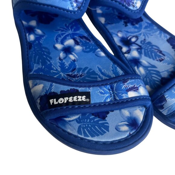 FlopEze Sandals Womens Size 5/6 Blue Light Active Waterproof Summer - Picture 7 of 8